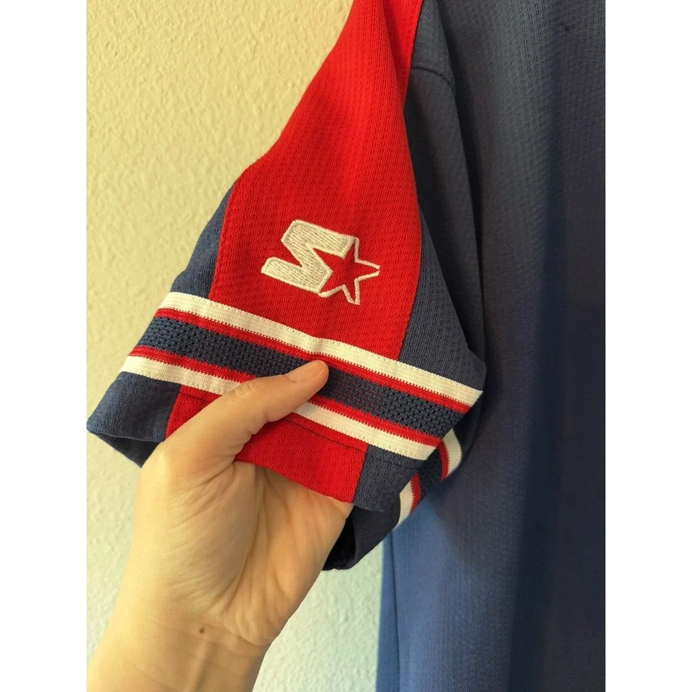 Vintage Cardinals Baseball Jersey By Starter Red White Blue Size Medium‎